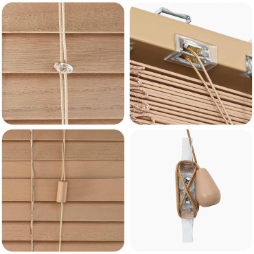 vidaXL Βενετσιάνικη Σκίαση Όψη Δρύς 140 x 250 cm 35 mm