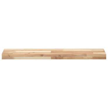 vidaXL Ράφια Πλωτά 2 τεμ. 80x20x4cm από Μασίφ Ξύλο Ακακίας χωρίς Επεξεργασία