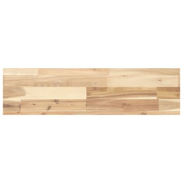vidaXL Ράφια Πλωτά 2 τεμ. 80x20x4cm από Μασίφ Ξύλο Ακακίας χωρίς Επεξεργασία