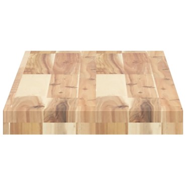 vidaXL Ράφια Πλωτά 3 τεμ. 80x30x4cm από Μασίφ Ξύλο Ακακίας χωρίς Επεξεργασία