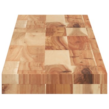 vidaXL Ράφια Πλωτά 4 τεμ. 120x20x4cm από Μασίφ Ξύλο Ακακίας με Φινίρισμα Λαδιού