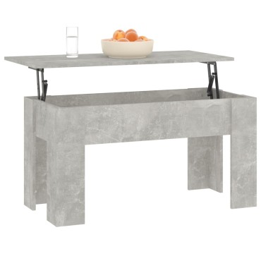vidaXL Τραπεζάκι Σαλονιού Γκρι Σκυρ. 101x49x52cm Επεξεργασμένο Ξύλο 1 τεμ.