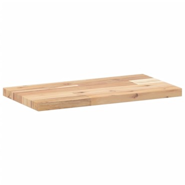 vidaXL Ράφια Πλωτά 4 τεμ. 60x20x2cm από Μασίφ Ξύλο Ακακίας χωρίς Επεξεργασία