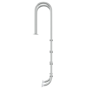 vidaXL Σκάλα Πισίνας 54 x 38 x 184,5 εκ. από Ανοξείδωτο Ατσάλι 304