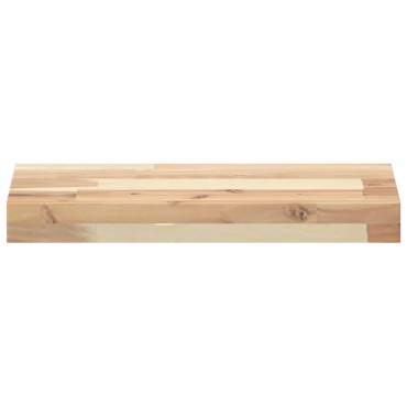 vidaXL Ράφια Πλωτά 4 τεμ. 60x20x4cm από Μασίφ Ξύλο Ακακίας