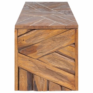 vidaXL Έπιπλο Τηλεόρασης 110x60x38cm από Μασίφ Ξύλο Teak