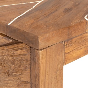 vidaXL Έπιπλο Τηλεόρασης 110x60x38cm από Μασίφ Ξύλο Teak