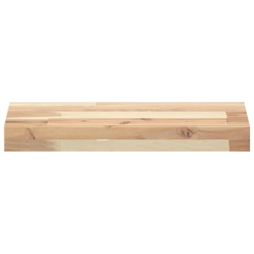 vidaXL Ράφια Πλωτά 3 τεμ. 60x20x4cm από Μασίφ Ξύλο Ακακίας χωρίς Επεξεργασία