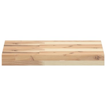 vidaXL Ράφια Πλωτά 3 τεμ. 60x30x4cm από Μασίφ Ξύλο Ακακίας χωρίς Επεξεργασία