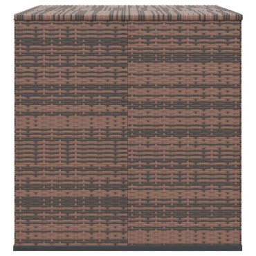 vidaXL Κουτί Μαξιλαριού Κήπου Καφέ 145x100x103cm Ρατάν Πολυαιθ. 1 τεμ.