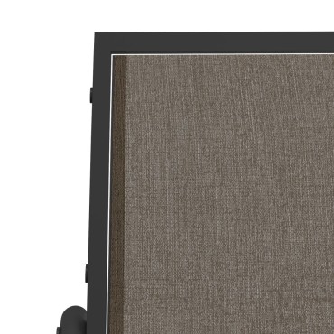 vidaXL Καρέκλες Κήπου Κουνιστές 2 τεμ Καφέ 61x76x87εκ Textilene/Ατσάλι