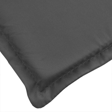 vidaXL Μαξιλάρι Ξαπλώστρας Ανθρακί 186x58x4cm Ύφασμα
