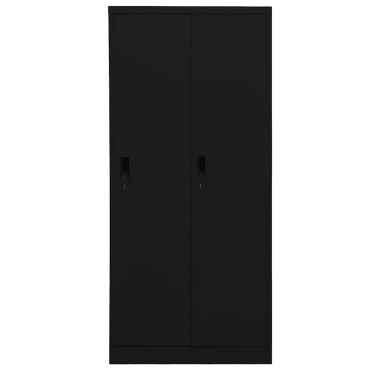 vidaXL Ντουλάπα Μαύρη 80x50x180cm Ατσάλινη 1 τεμ.