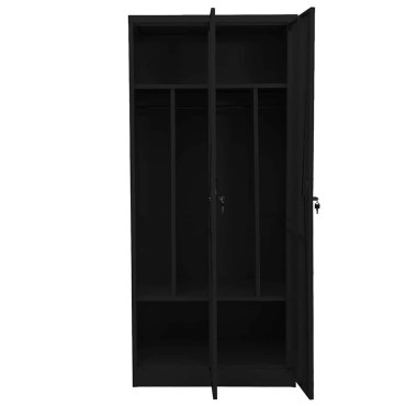 vidaXL Ντουλάπα Μαύρη 80x50x180cm Ατσάλινη 1 τεμ.