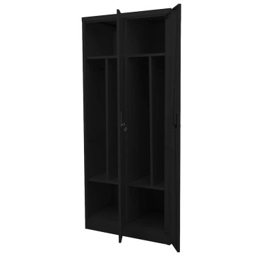 vidaXL Ντουλάπα Μαύρη 80x50x180cm Ατσάλινη 1 τεμ.