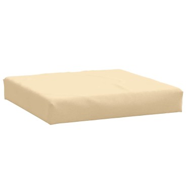 vidaXL Μαξιλάρι Παλέτας Μπεζ 60x60x9,5cm Ύφασμα
