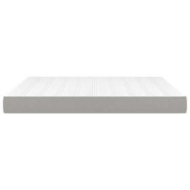 vidaXL Στρώμα με Pocket Springs Μεσαίας Σκληρότητας Αν. Γκρι 152x203x20cm Ύφασμα Queen 1 τεμ. - Διπλό