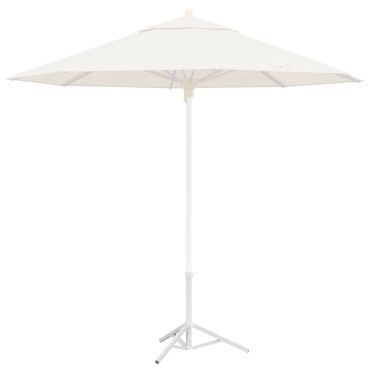 vidaXL Βάση Ομπρέλας Λευκό Ατσάλι for 25-32 χιλιοστά Pole