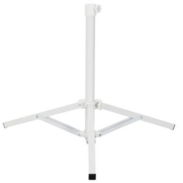 vidaXL Βάση Ομπρέλας Λευκό Ατσάλι for 25-32 χιλιοστά Pole