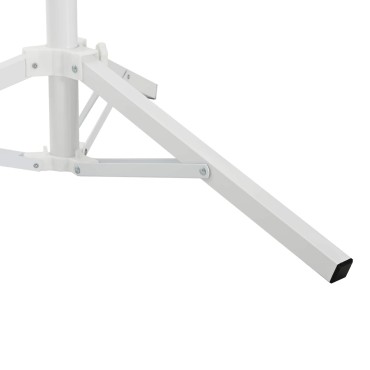 vidaXL Βάση Ομπρέλας Λευκό Ατσάλι for 25-32 χιλιοστά Pole