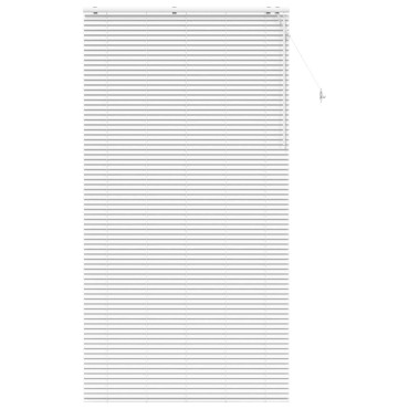 vidaXL Βενετσιάνικη Σκίαση Λευκό 140 x 250 cm 35 mm