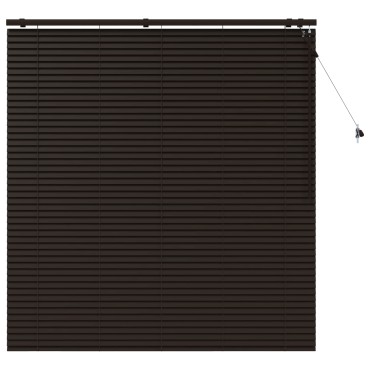 vidaXL Βενετσιάνικη Σκίαση Σκούρο Καφέ 150 x 160 cm 35 mm