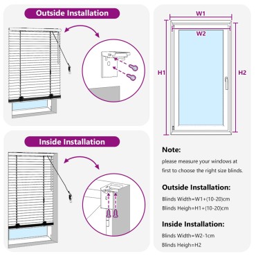 vidaXL Βενετσιάνικη Σκίαση Σκούρο Καφέ 150 x 160 cm 35 mm