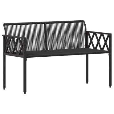 vidaXL Εξωτερικά παγκάκια 2 -Seater 116x56x75cm συνθετικό ρατάν