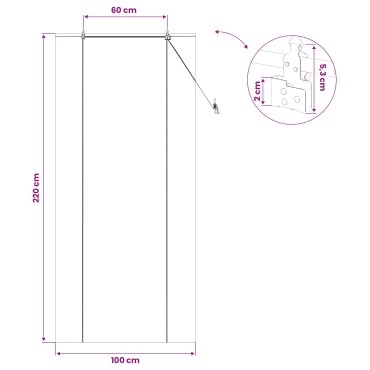 vidaXL Ρόλερ (στόρι) Φυσικό 100 x 220 cm Μπαμπού