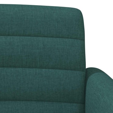 vidaXL Love seat με κουμπιά Σκούρο Πράσινο 116x67x80cm Ύφασμα