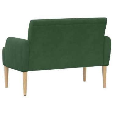 vidaXL Love seat με κουμπιά Τζαγκουάρ Πράσινο 116x67x81 εκ