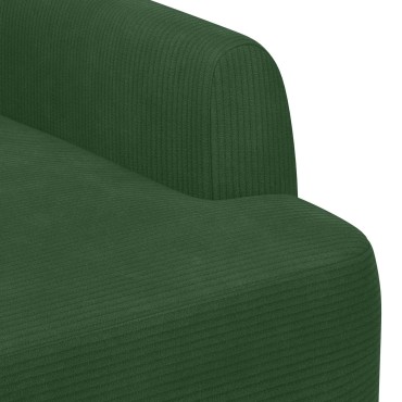 vidaXL Love seat με κουμπιά Τζαγκουάρ Πράσινο 116x67x81 εκ