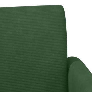 vidaXL Love seat με κουμπιά Τζαγκουάρ Πράσινο 116x67x81 εκ