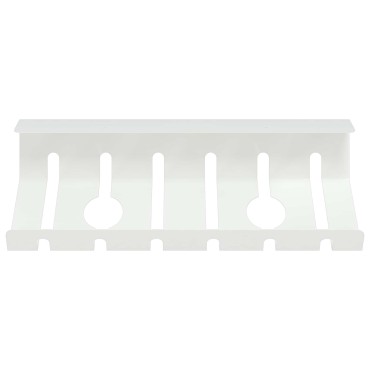 vidaXL Δίσκος Διαχείρισης Καλωδίων Κάτω από το Γραφείο 2 τμχ. Λευκό