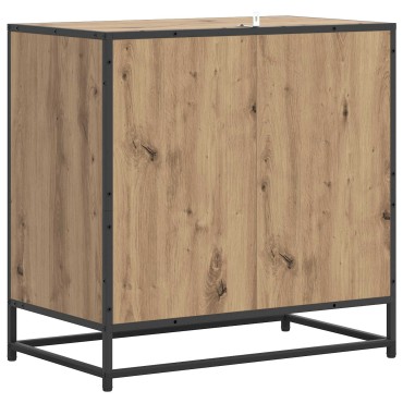 vidaXL Ντουλάπι με Συρτάρια 3-Συρτάρι Artisan δρυς 70x41x70 εκ 1 τεμ.
