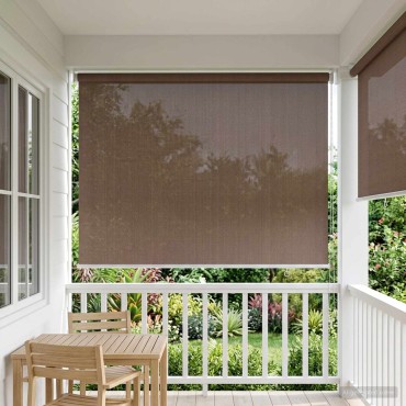 vidaXL Ρολό Εξωτερικού Χώρου 90% Φραγμός UV Taupe 60 x 230 cm HDPE
