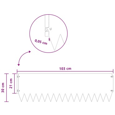 vidaXL Περίγραμμα γκαζόν 10 τμχ. 103 x 30 εκατοστά Ατσάλι Ασημί
