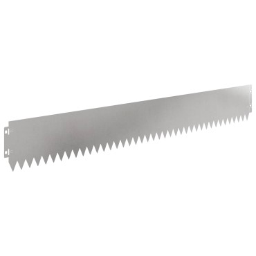 vidaXL Περίγραμμα γκαζόν 20 τμχ. 103 x 15 εκ Ατσάλι Ασημί