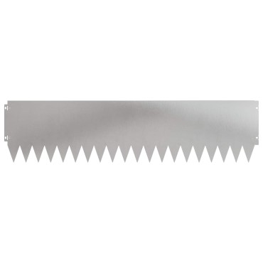 vidaXL Περίγραμμα γκαζόν 20 τμχ. 103 x 25 εκ Stainless Steel Ασημί