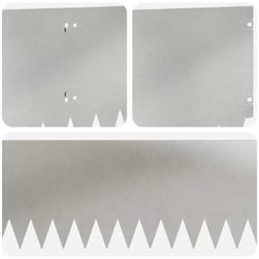vidaXL Περίγραμμα γκαζόν 20 τμχ. 103 x 25 εκ Stainless Steel Ασημί
