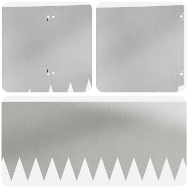 vidaXL Περίγραμμα γκαζόν 10 τμχ. 103 x 30 εκατοστά Stainless Steel