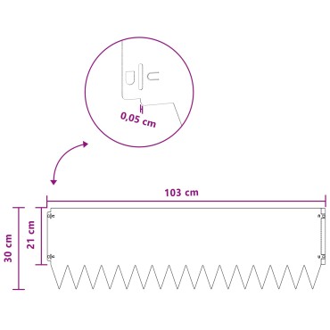 vidaXL Περίγραμμα γκαζόν 10 τμχ. 103 x 30 εκατοστά Stainless Steel