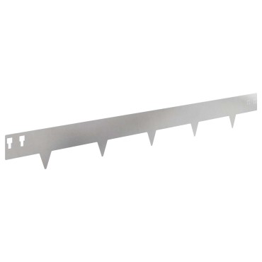 vidaXL Περίγραμμα γκαζόν 30 τμχ. 100 x 12 cm Ατσάλι Ασημί