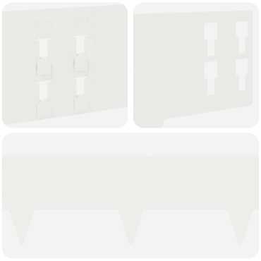 vidaXL Περίγραμμα γκαζόν 30 τμχ. 100 x 15 cm Ατσάλι Λευκό