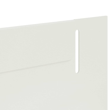 vidaXL Περίγραμμα γκαζόν 20 τμχ. 102 x 4 x 4 εκ. Ατσάλι Λευκό