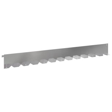 vidaXL Περίγραμμα γκαζόν 20 τμχ. 102 x 10 x 4 εκ. Ατσάλι Ασημί