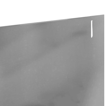 vidaXL Περίγραμμα γκαζόν 20 τμχ. 102 x 10 x 4 εκ. Ατσάλι Ασημί