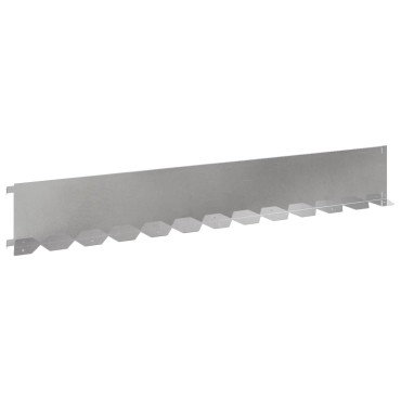 vidaXL Περίγραμμα γκαζόν 20 τμχ. 102 x 15 x 4 εκ. Ατσάλι Ασημί