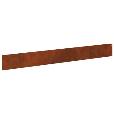 vidaXL Περίγραμμα γκαζόν 10 τμχ. 100 x 12 cm Ατσάλι Σκ rusty