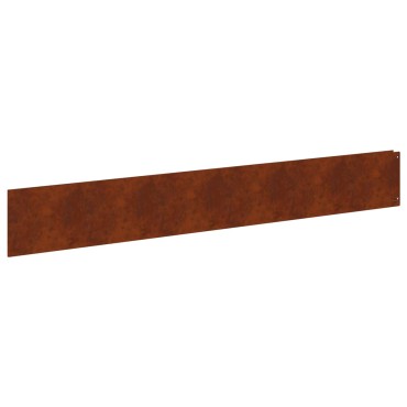 vidaXL Περίγραμμα γκαζόν 20 τμχ. 100 x 15 cm Ατσάλι Σκ rusty